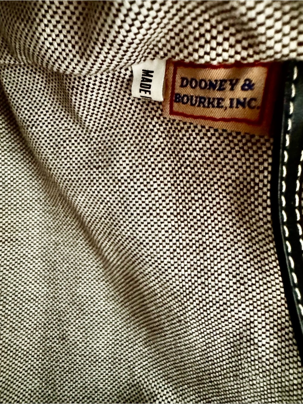 Vintage Dooney & Bourke double handle tote - Picture 10 of 13